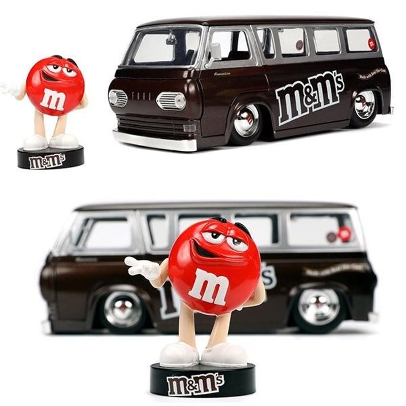 1:24 M&M'S 1965 FORD ECONOLINE w/RED FIGURE | ア