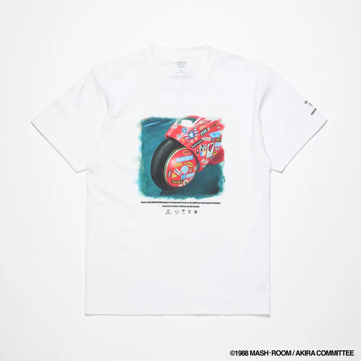 AKIRA REMIX x nana-nana T-shirts A（White） | SHI