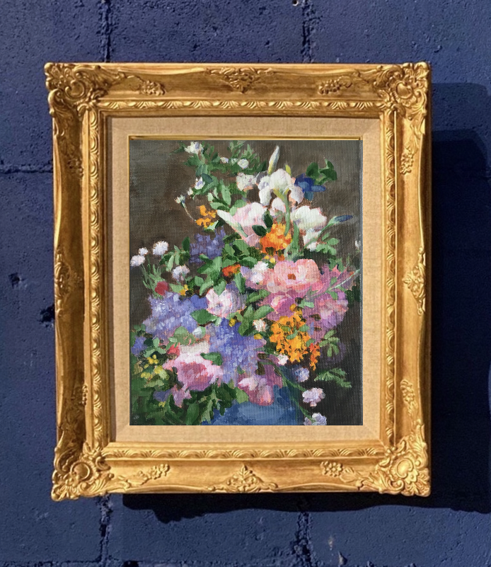 A.キャンバス 額縁付「ルノワール “春の花束”」 | Art work shop