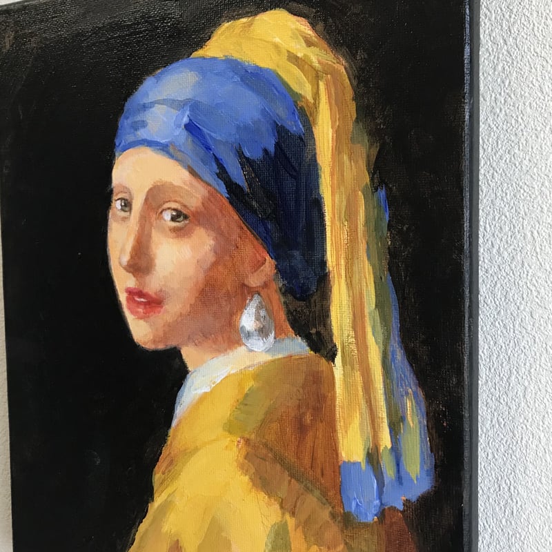 A.キャンバス 額縁付「フェルメール“真珠の耳飾りの少女”」 | Art work