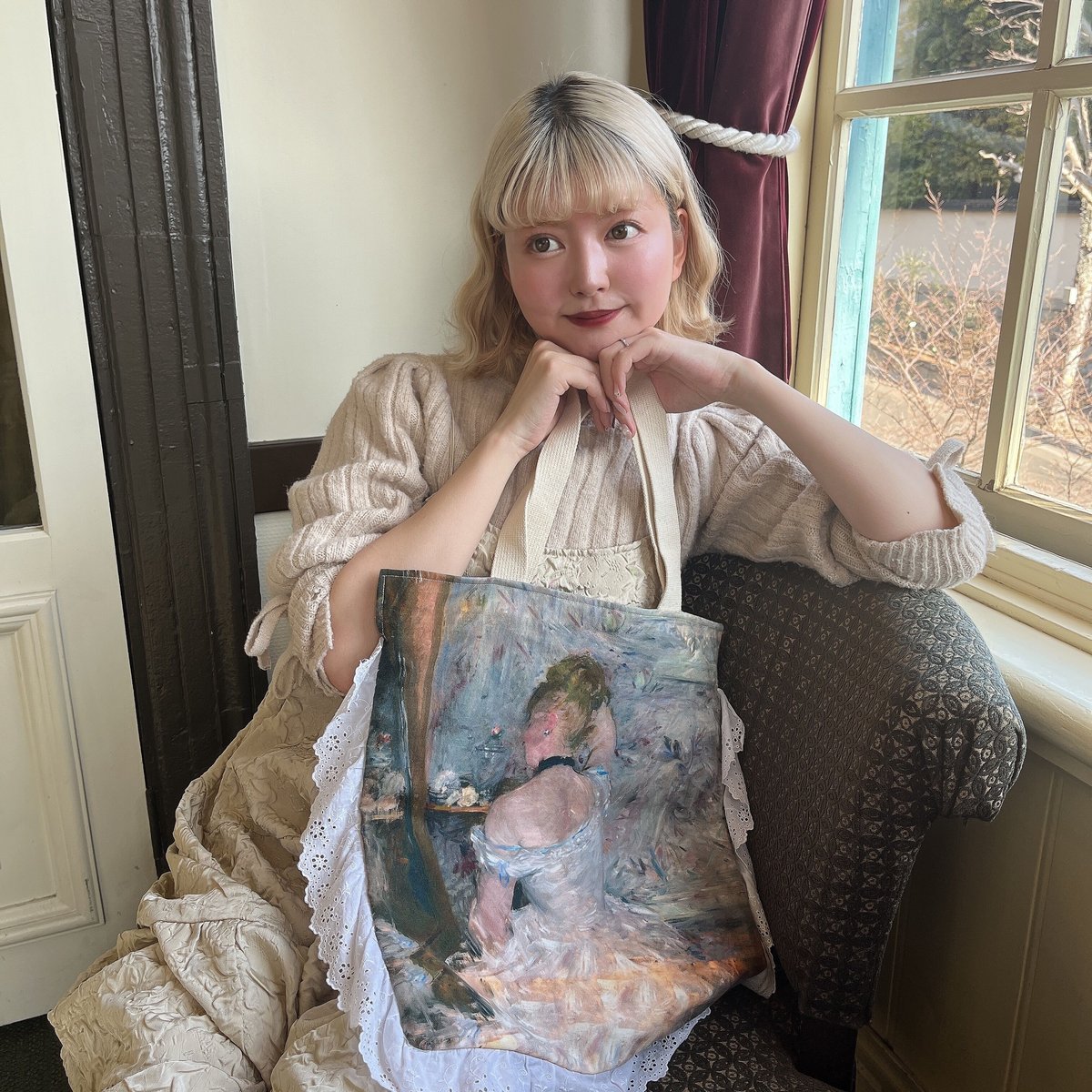 名画のフリルトートバッグ | Heroine mysélf