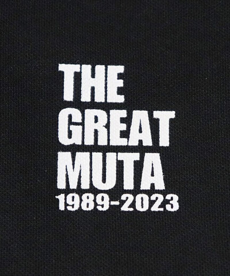 グレート・ムタ「白ムタ毒」刺繍ポロシャツ（黒） | KEIJI MUTO