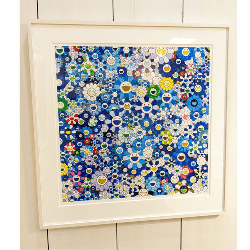 村上 隆「シャングリラ・ブルー」シルクスクリーン | BISENDO art gallery