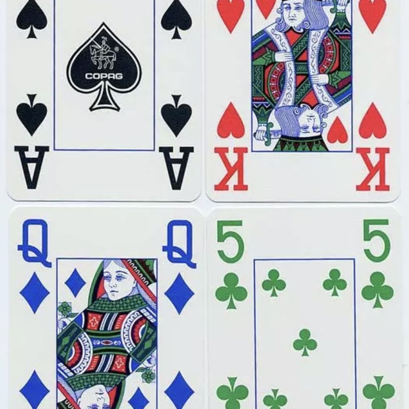 COPAG社 4色ジャンボインデックス トランプ(赤) | りば工房｜ボード