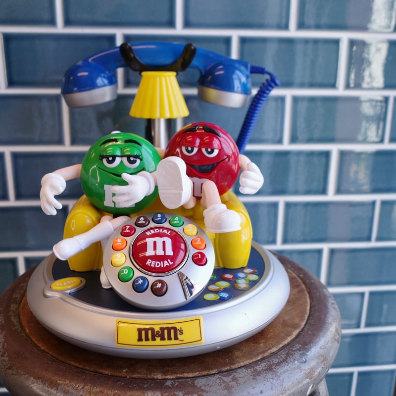 新品未使用 M&M'S エムアンドエムズ 電話機 ライトアップ アメリカ USA