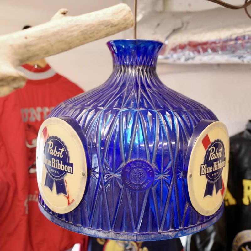 ビンテージ Pabst Blue Ribbon パブストブルーリボン シェードランプ