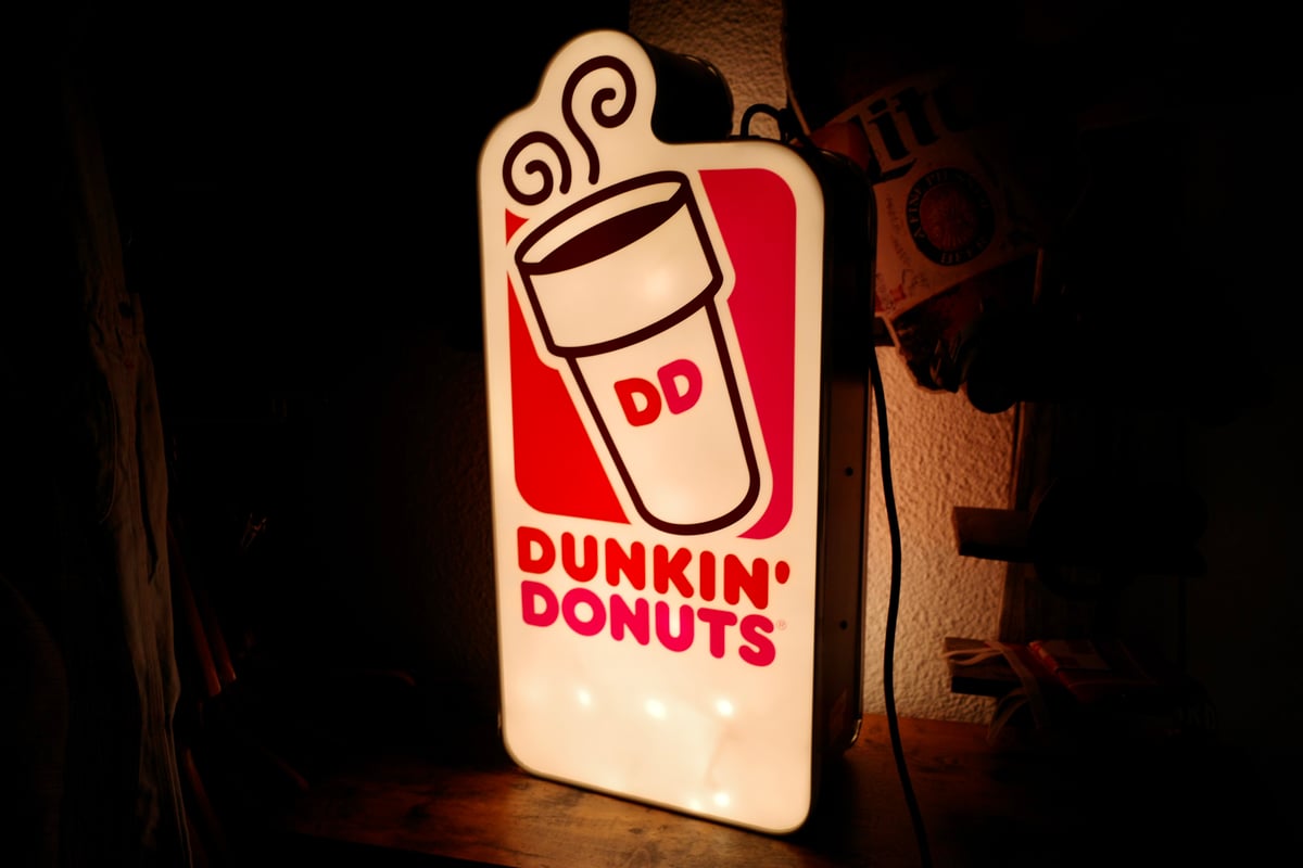 ビンテージ DUNKIN' DONUTS ダンキンドーナツ ライトサイン 看板 照明