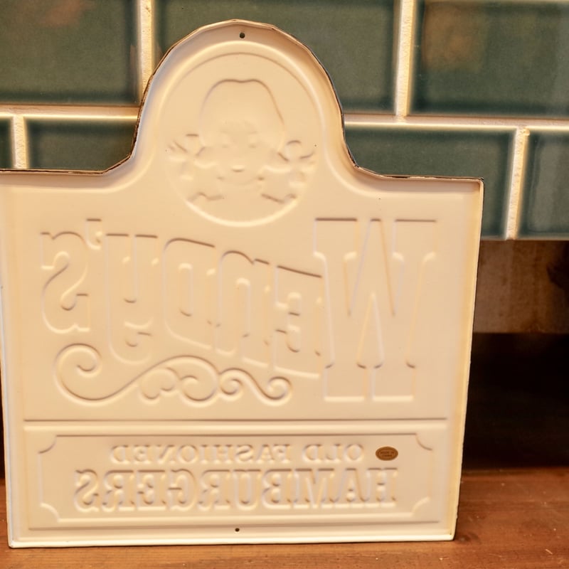 Wendy's ウェンディーズ 看板 メタルサイン エンボス アメリカ USA OLD