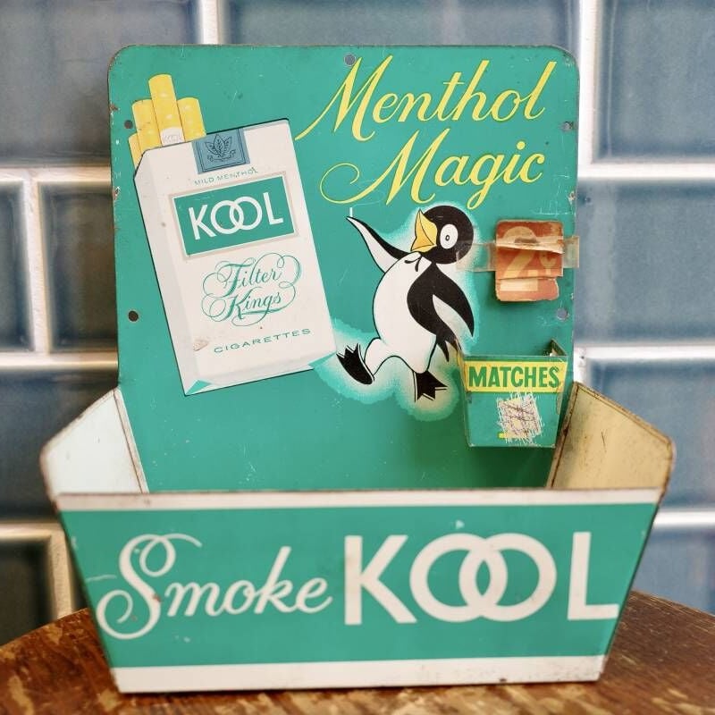 ビンテージ 50's KOOL クール ペンギン 灰皿 ディスプレイボックス