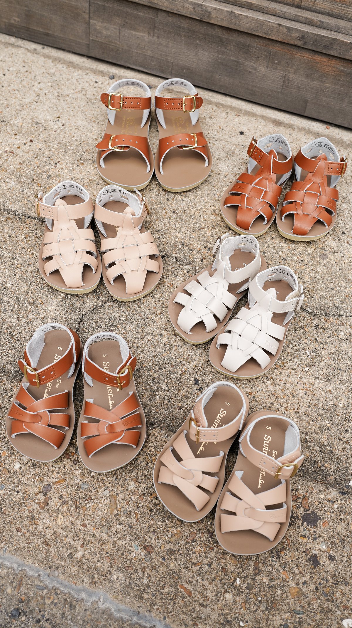 Salt Water Sandals / SHARK (SUN-SAN) - Stone -