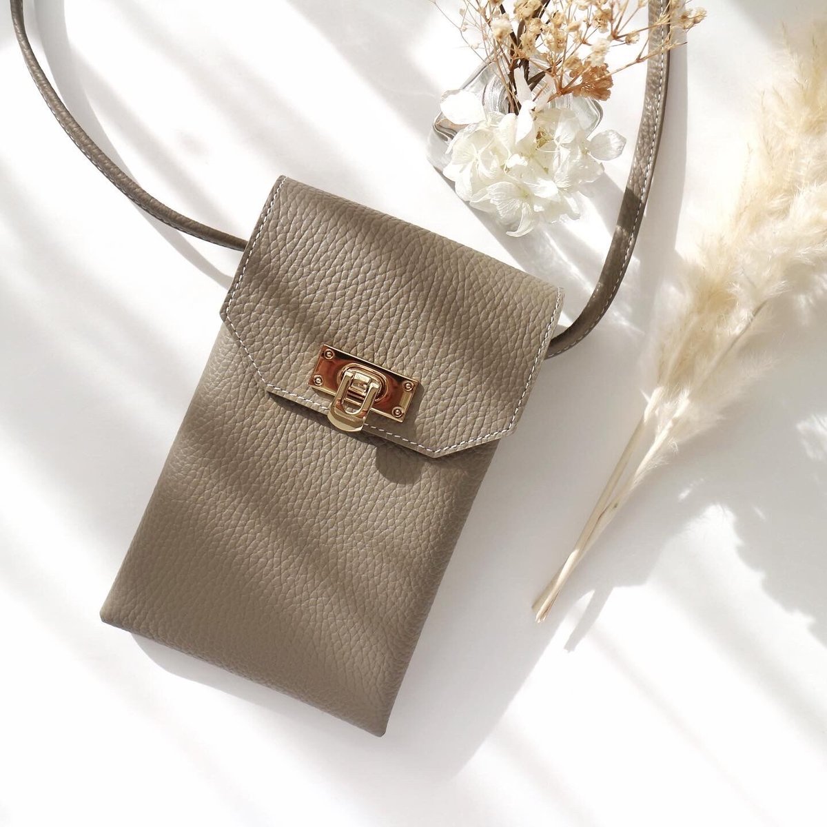 richesse ポシェット】グレージュ/金具ゴールド | CHARME