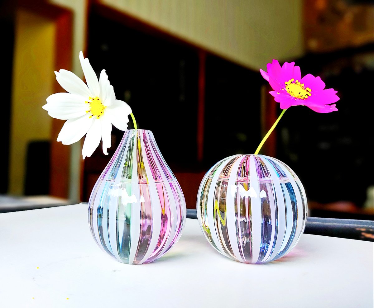 虹のお雛様・ストレートS | ガラス工房るん