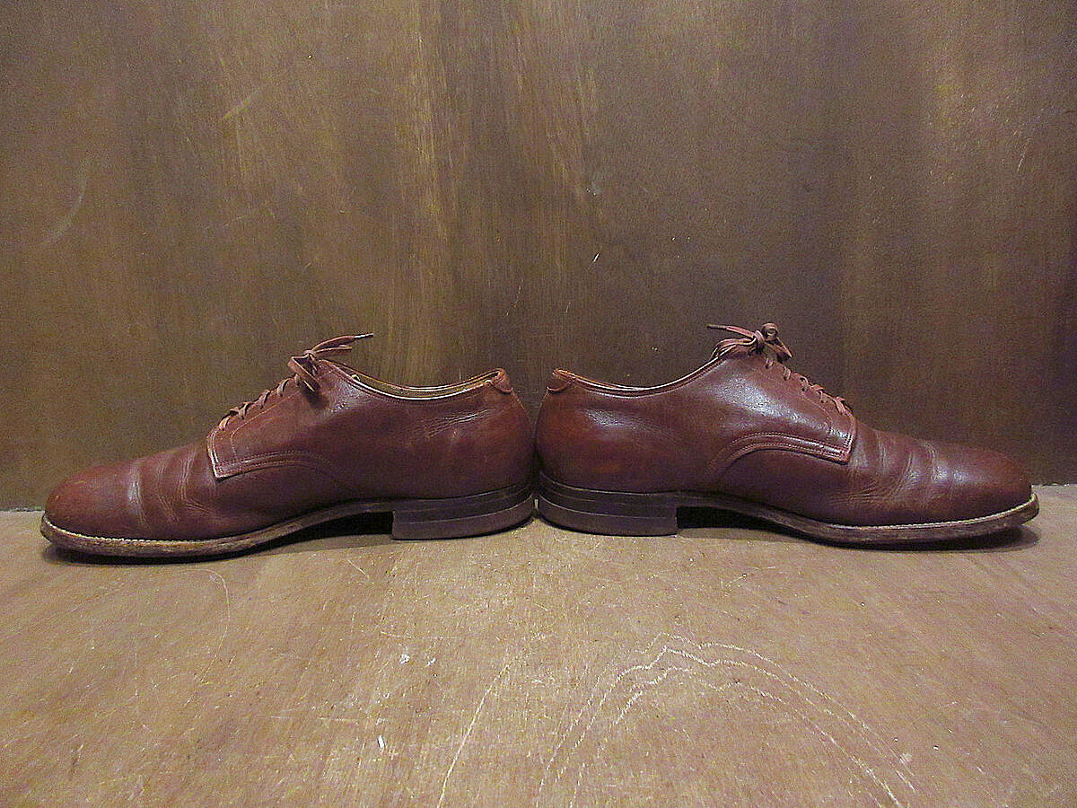 ビンテージ40's50's○U.S.NAVYサービスシューズ茶size 10 EE○22020