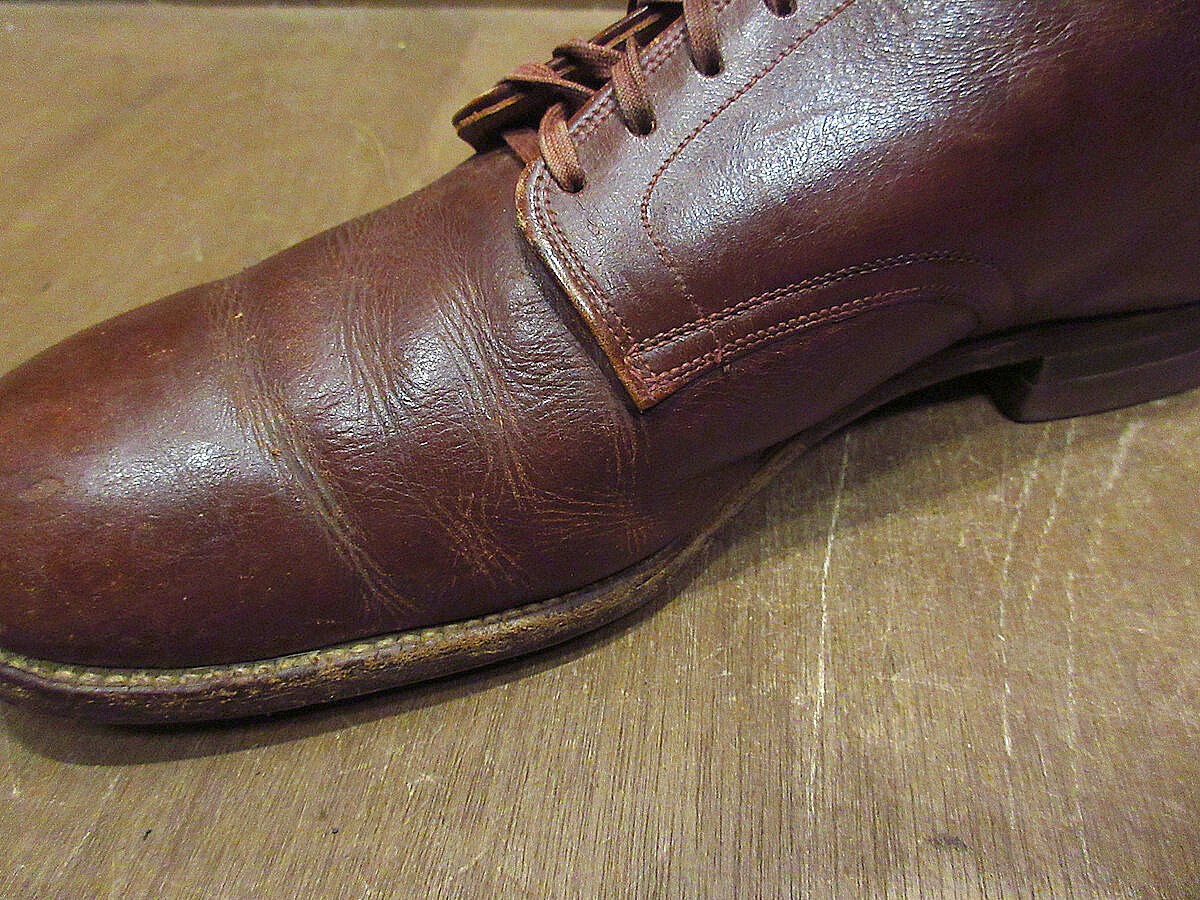 ビンテージ40's50's○U.S.NAVYサービスシューズ茶size 10 EE○22020