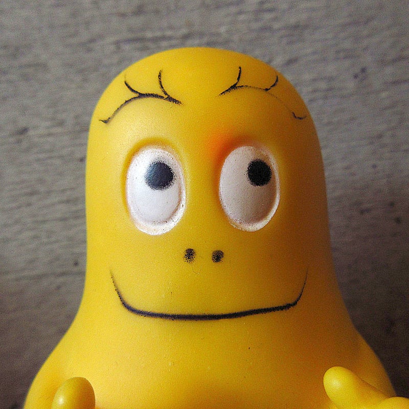 ビンテージ70's○MADE IN ITALYバーバパパソフビドール＆絵本セット