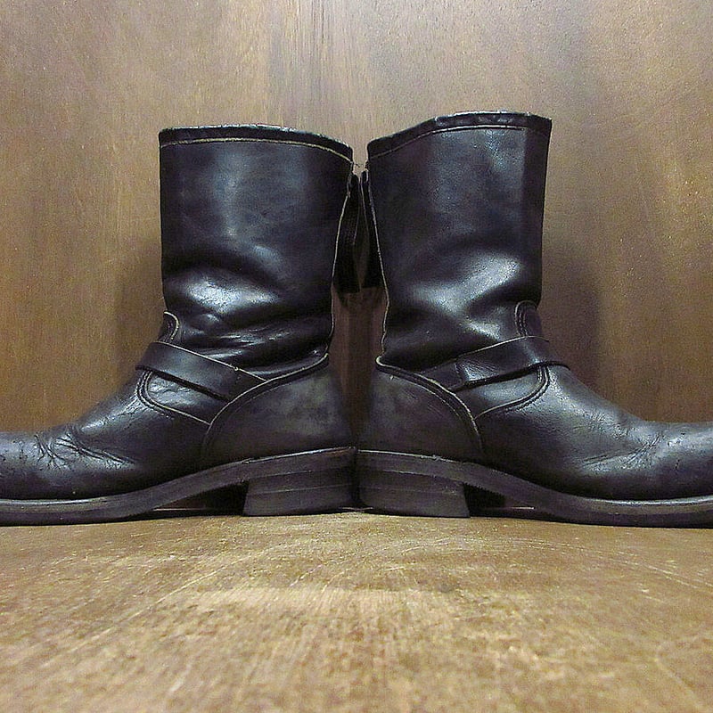 ビンテージ90's○CHIPPEWAスチールトゥエンジニアブーツ黒size 7 1/2