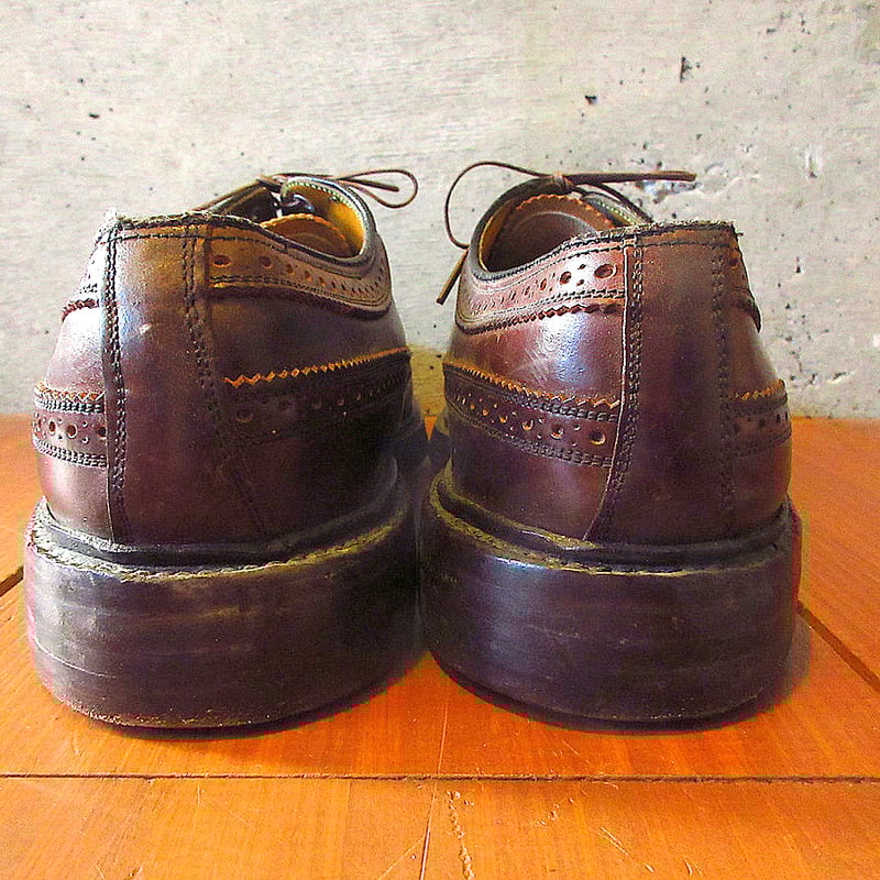 ビンテージ70's○FLORSHEIM IMPERIALコードバンウイングチップシューズ