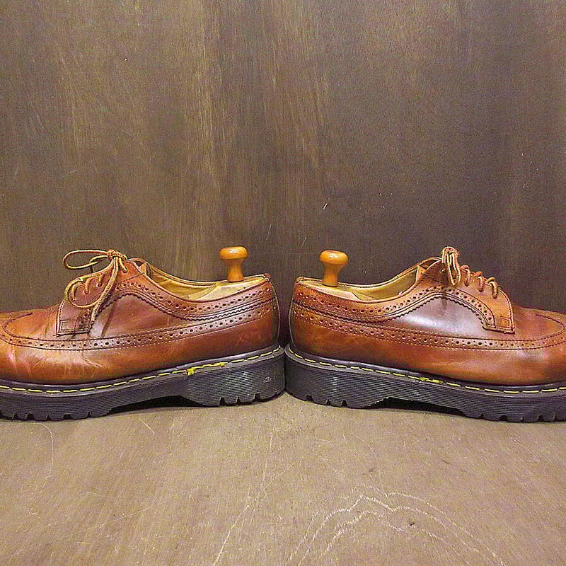 MADE IN ENGLAND Dr.Martens 3989ウイングチップ5ホールシューズ茶