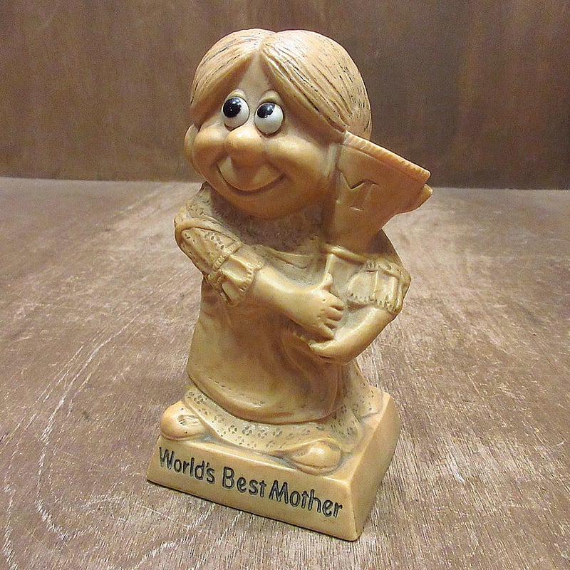 ビンテージ70's○「World's Best Mother」カラーメッセージドール○2407