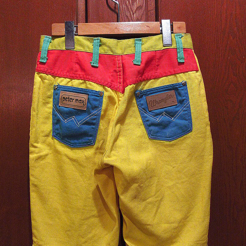 ビンテージ70's○Peter Max × Wranglerクレイジーパターンショーツsize