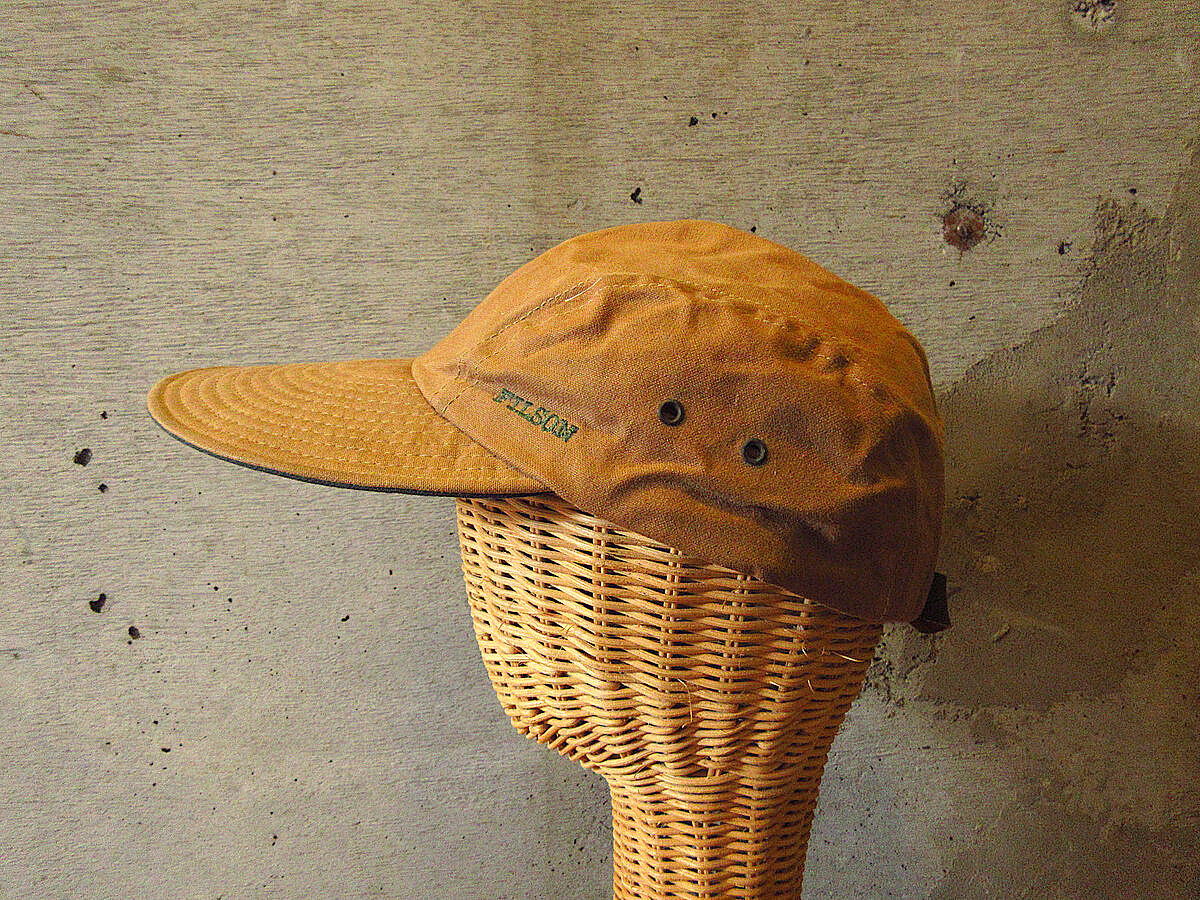 ビンテージ90's○FILSONロングビルオイルドコットンキャップ○230919k7