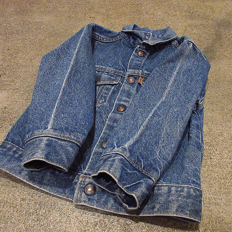 ビンテージ80's○Little Levi's 72225-0214キッズデニムジャケットsi