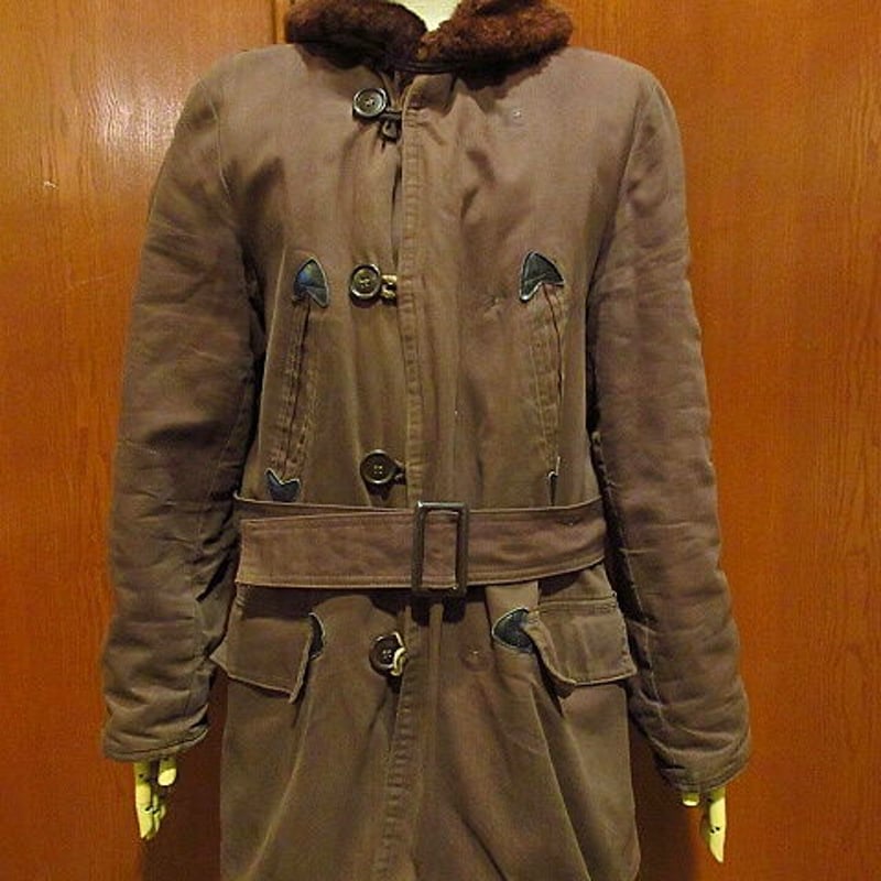 ビンテージ50's○HERCULES裏地ムートンショールカラーカーコート