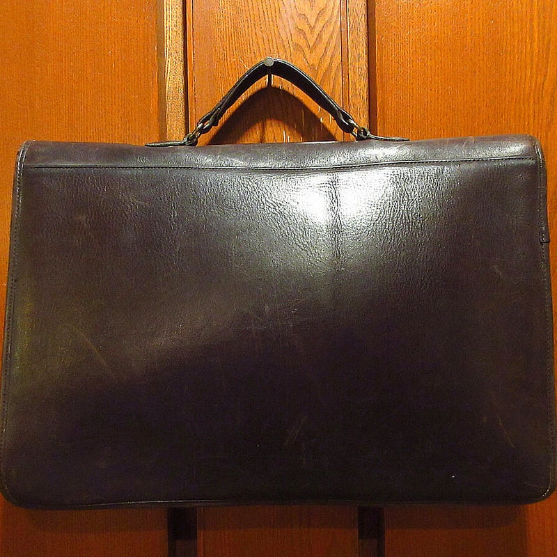 ビンテージ○オールドコーチレザーブリーフケース焦げ茶○210705r2-bag