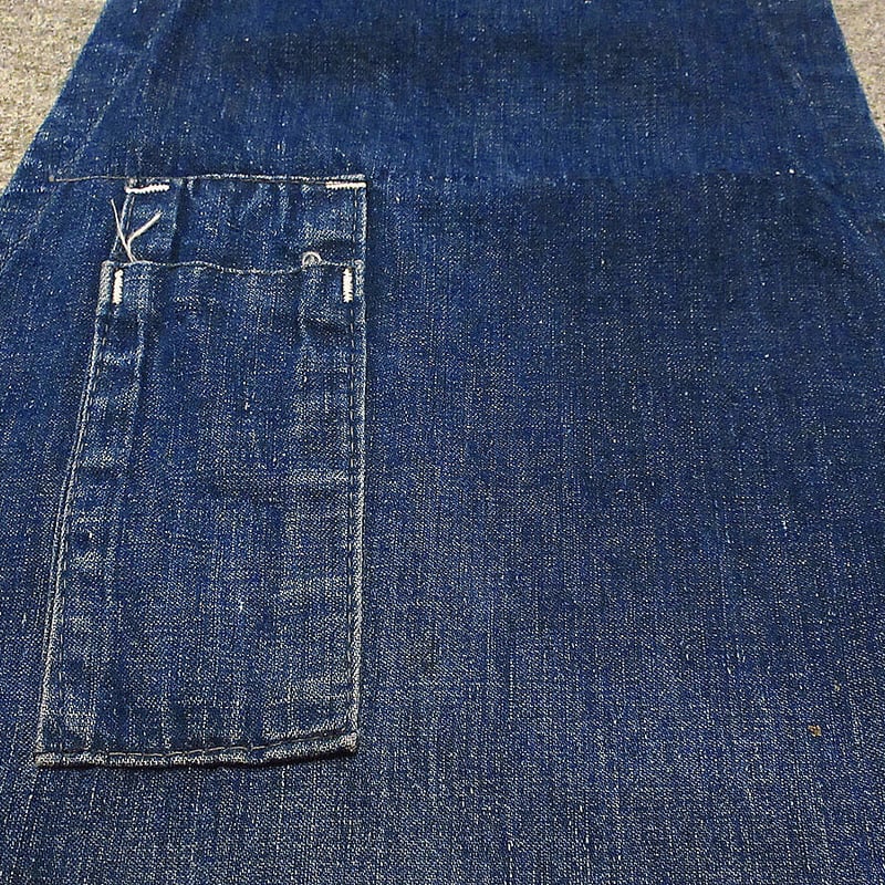 ビンテージ40's50's○耳付きデニムワークエプロン○230713i5-apr古着