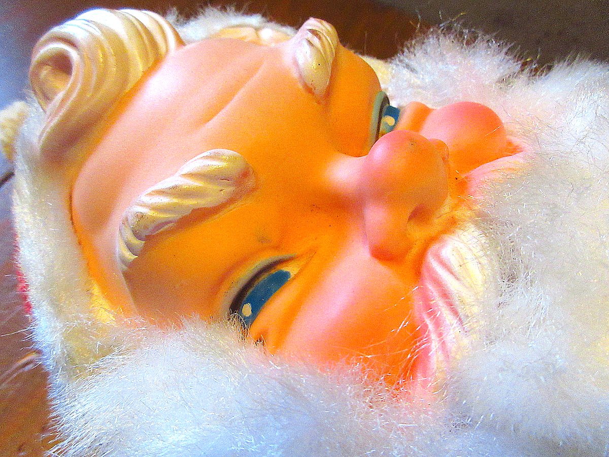 ビンテージ50's○ラバーフェイスサンタクロースラージサイズドール