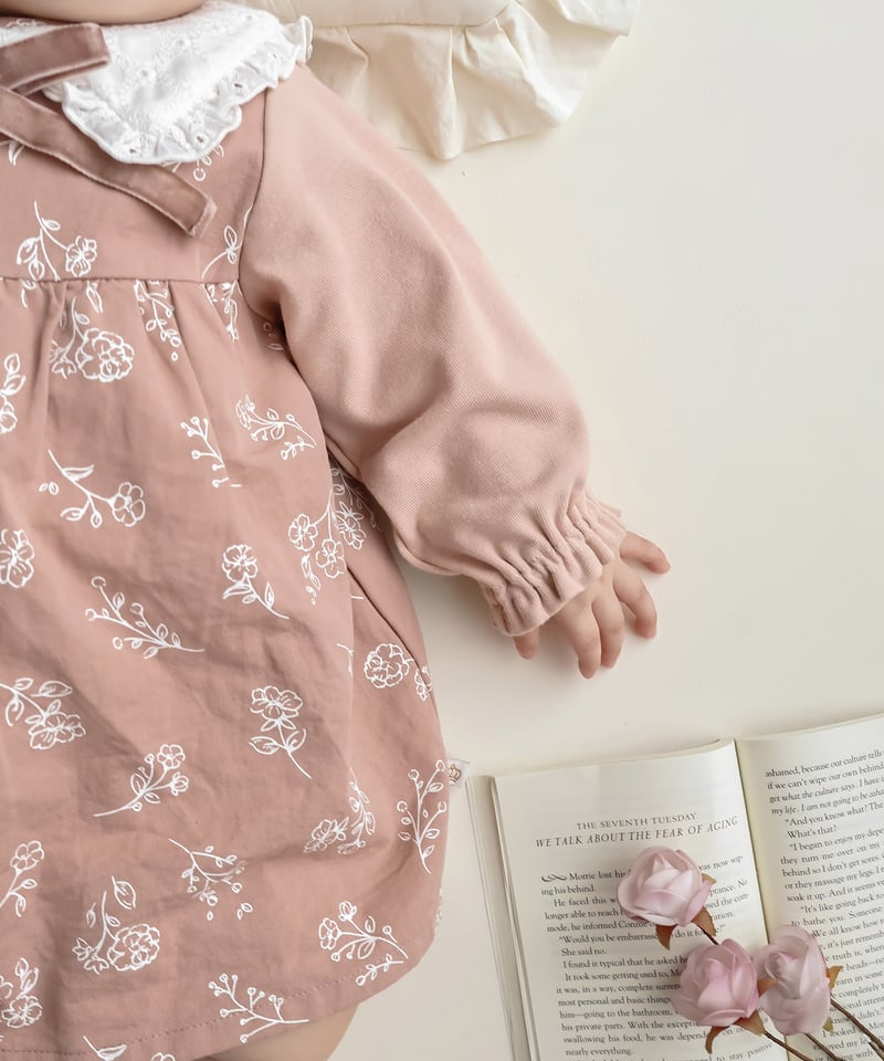 momof おめかし花柄ロンパース 622-576218 | TAKARAYA ONLINE