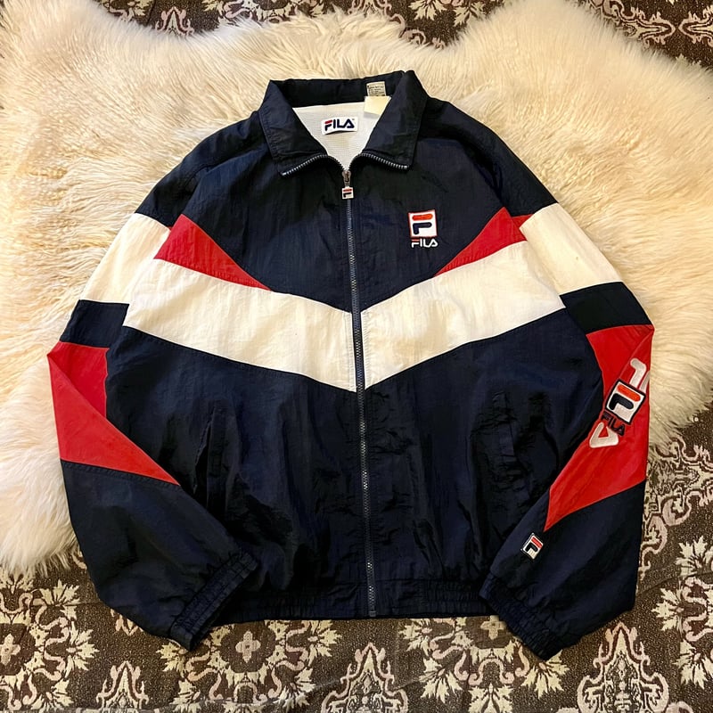 90s “FILA” nylon jacket 】 | Skeleton Lamp