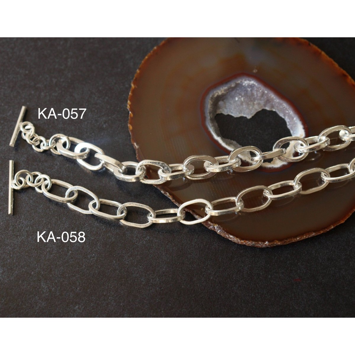 KA-058 カレンシルバー チェーンブレスレット | EREN gemstones