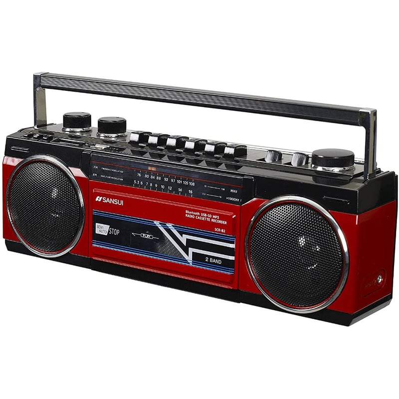 SANSUI Bluetooth搭載ラジカセ SCR-B2 RD サンスイ ラジカセ | JE