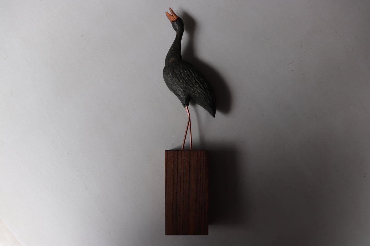 鳥の木彫（苔むす木工） | FALL