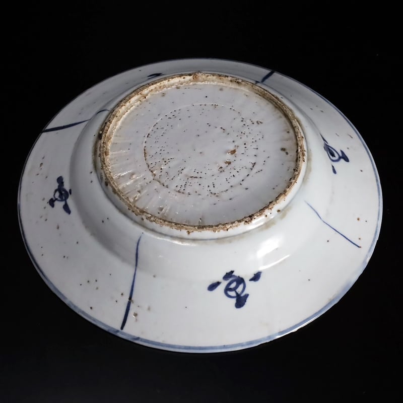 明 古染付鹿文七寸皿 十七客揃 | LYAN ARTS' Collection online