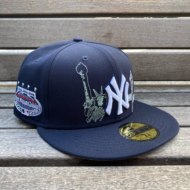 海外限定 59FIFTY ニューエラ NEWERA ヤンキース NY Yankees 総刺繍