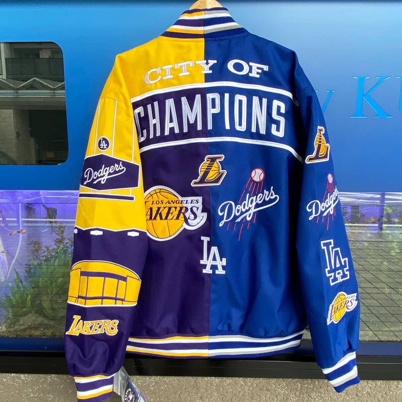 chika】LAKERS スタジャン 青 chika】LAKERS スタジャン 青 LAKERS