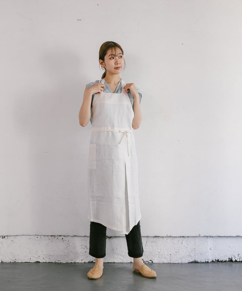 フルエプロン /alinaオフホワイト | pinopina.net