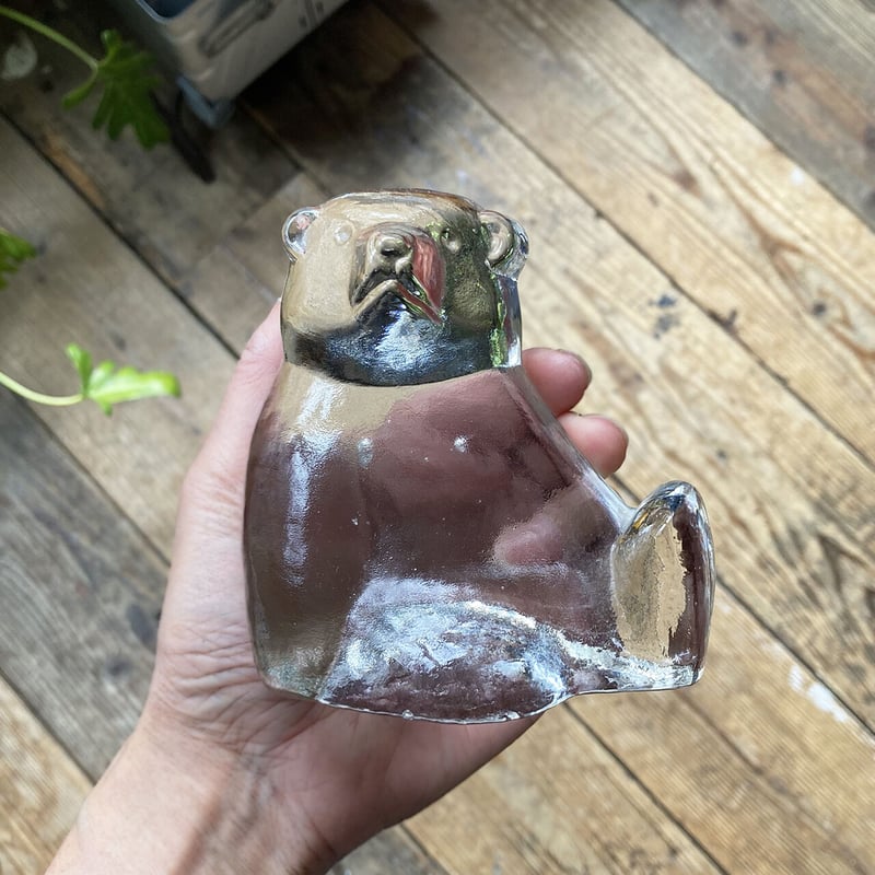 Humppila Glass karhu Finland | retro number
