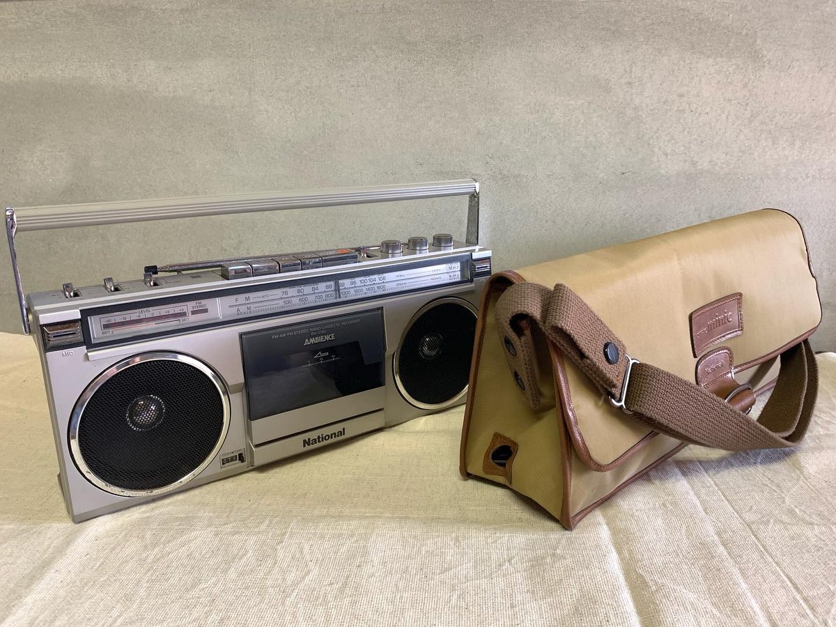 National RX-5180 ステレオ ラジオ カセット レコーダー ＆ 専用携帯
