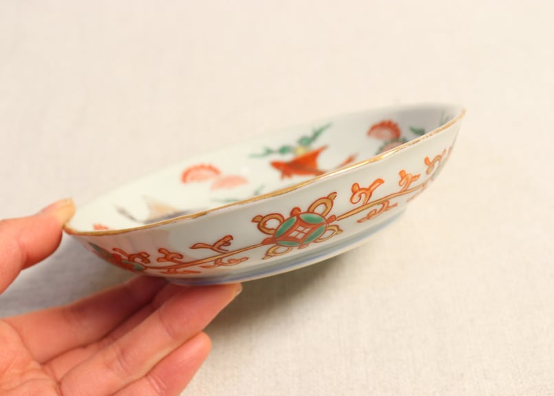 明治前期大聖寺焼色絵魚図小皿〈大聖寺の古伊万里写し〉 | 吉祥寺PukuPuku