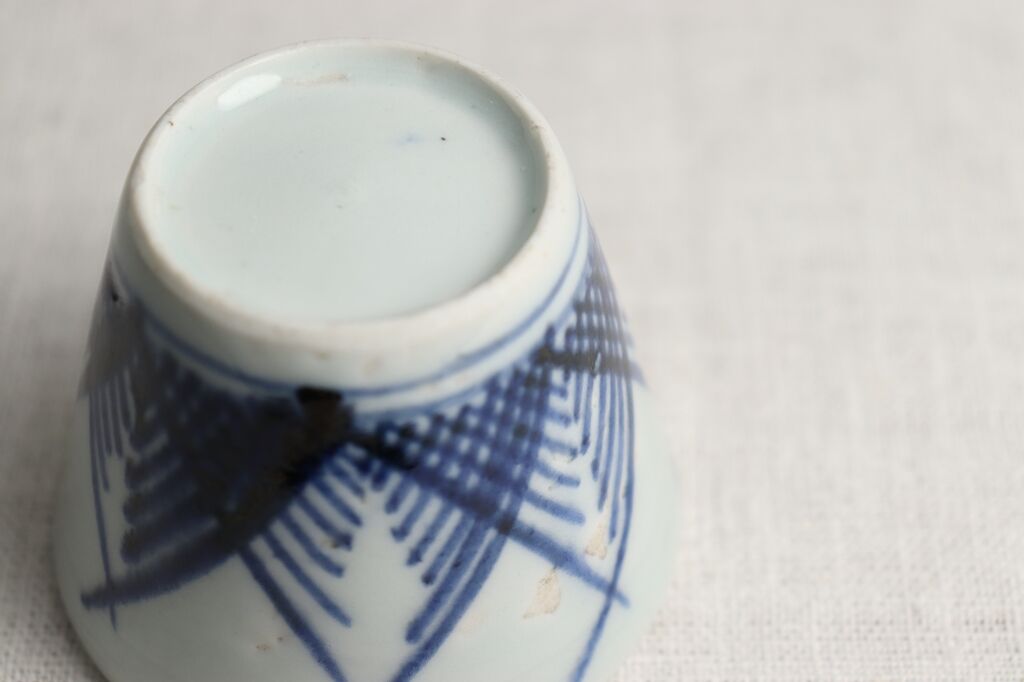 明治前期染付交差文そば猪口 | 吉祥寺PukuPuku