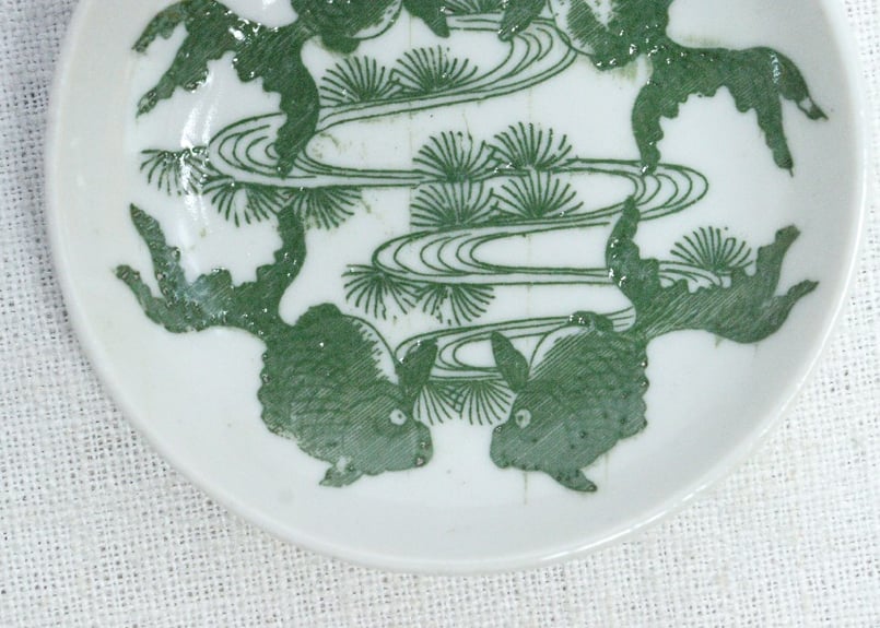 明治後期～大正銅判金魚図小皿 | 吉祥寺PukuPuku