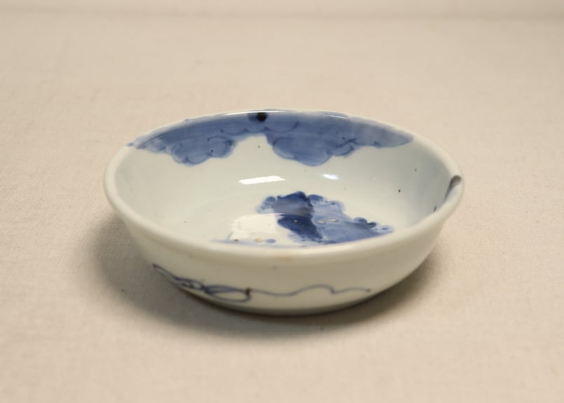 江戸幕末染付山水図春寒鉢② フリモノ | 吉祥寺PukuPuku