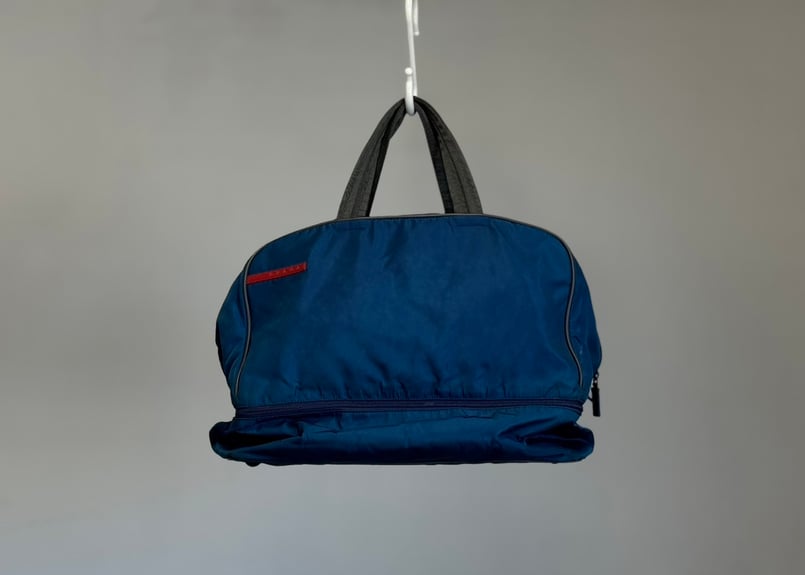 90-00s prada sports nylon bag blue | weekend tokyo