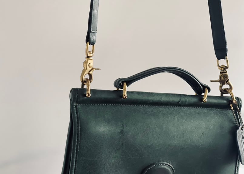 old coach green shoulder bag | weekend tokyo
