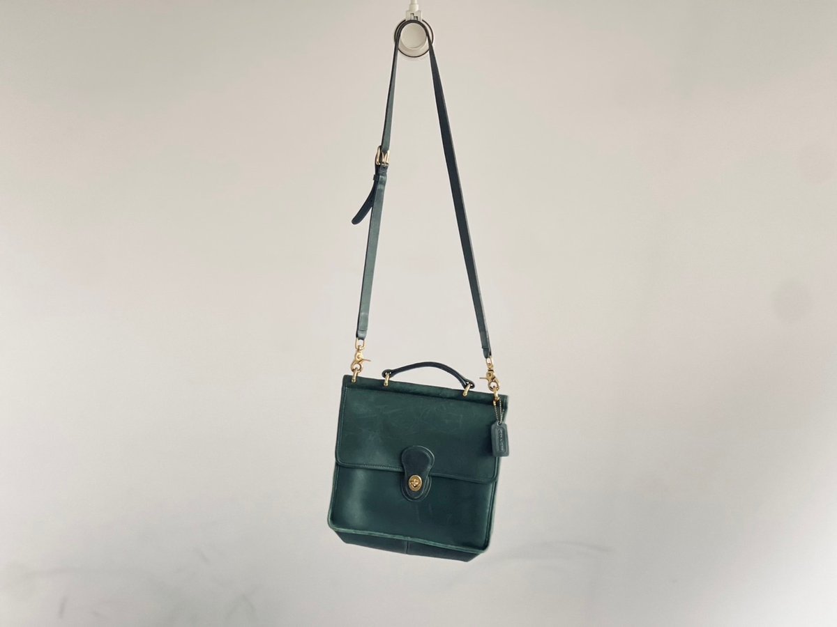 old coach green shoulder bag | weekend tokyo
