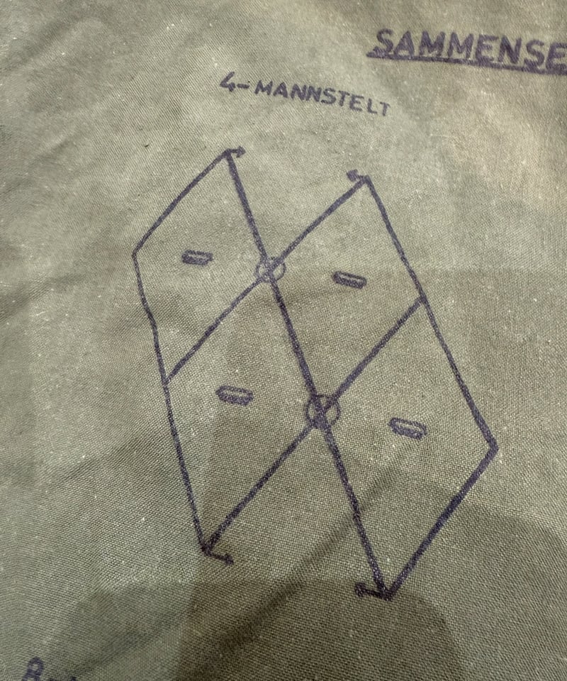 希少軍幕❗️ノルウェー軍用テント ポール、ペグ付き