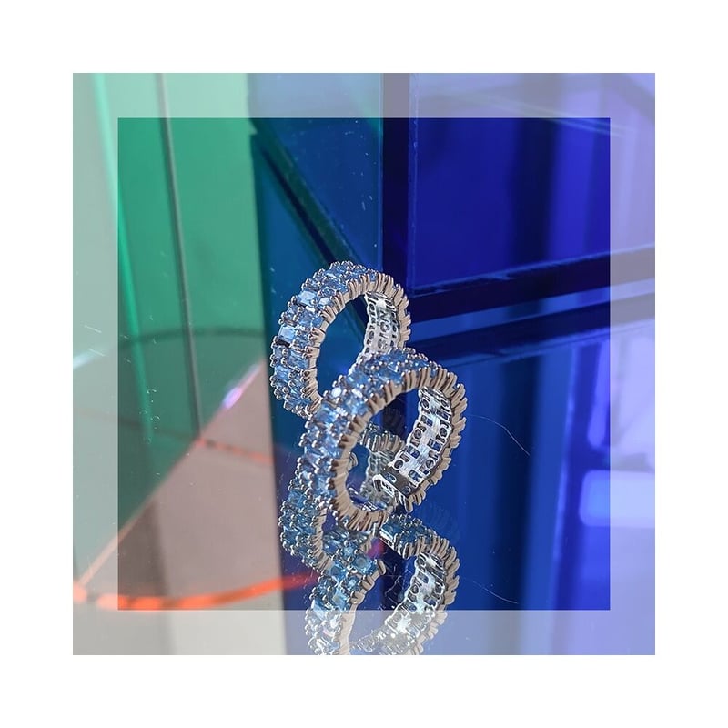 2color レインボーカラーツインクブリングリング ASTRO チャウヌ 着用